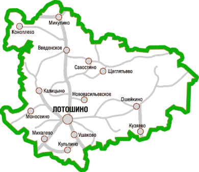 карта Лотошино